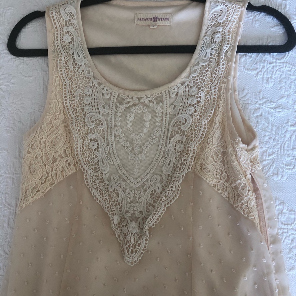 Altar’d State cream colored dress - Picture 2 of 6